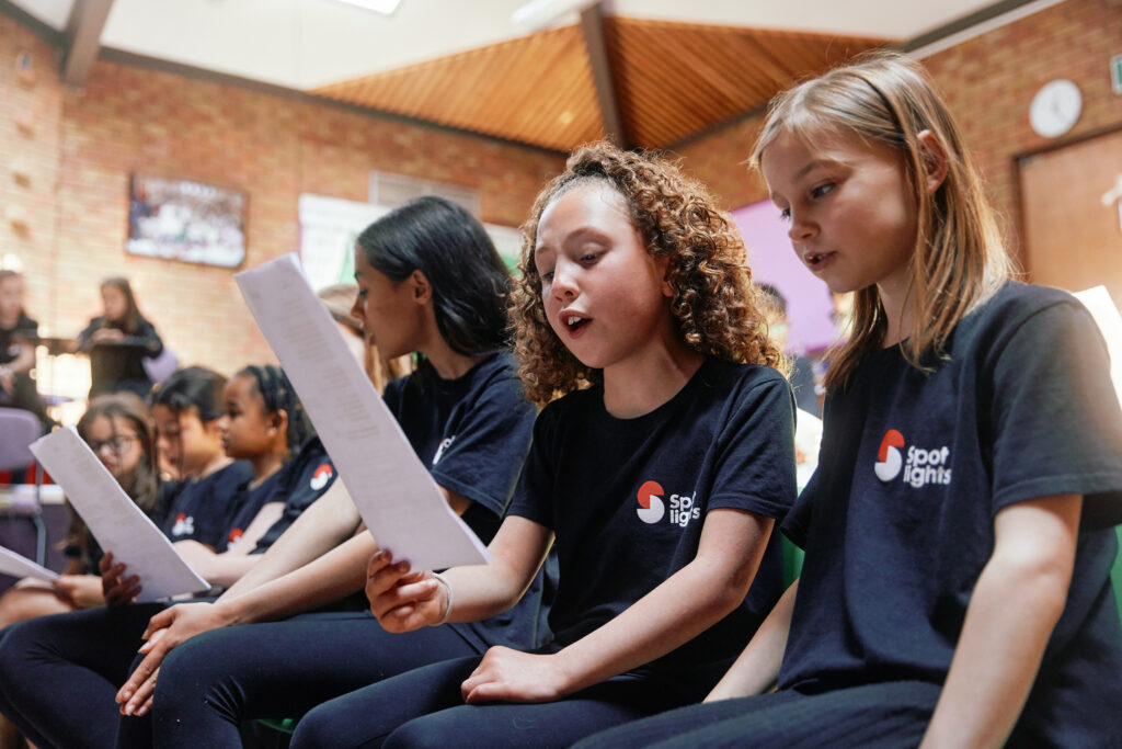 Spotlights singing class